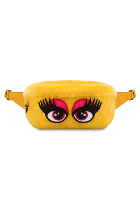 BUM BAG IN SOFT EYES FABRIC YELLOW by Moschino