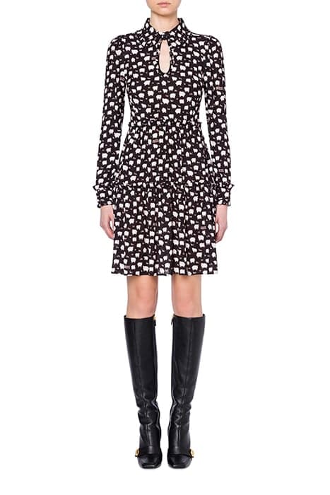 SWEET SHEEP VISCOSE DRESS BLACK by Moschino