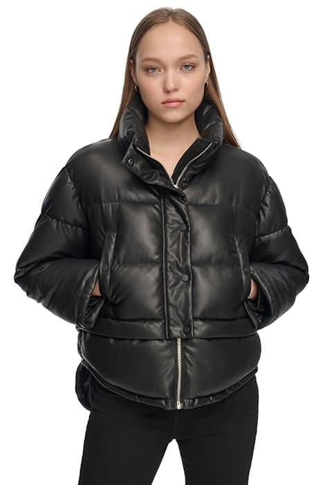 PU HI-LO PUFFER BLACK by DKNY