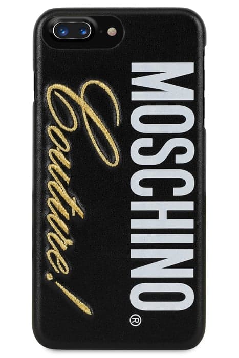 MOSCHINO COUTURE IPHONE 8 PLUS COVER BLACK by Moschino