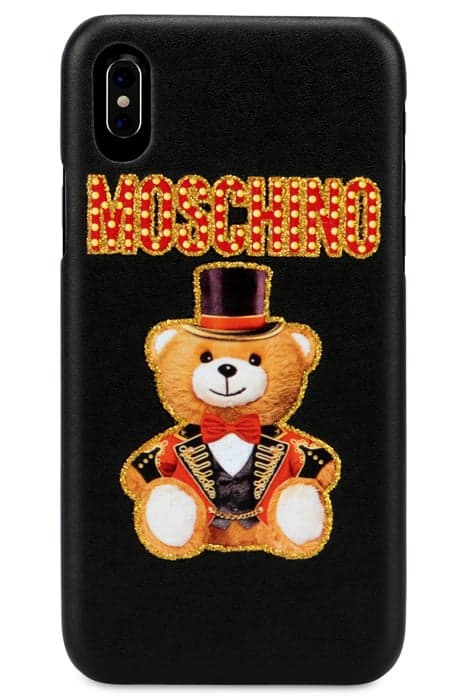 IPHONE X CIRCUS TEDDY COVER BLACK by Moschino