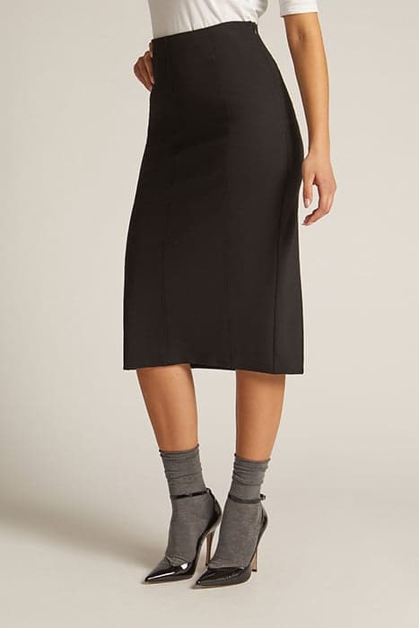 MILANO STITCH MIDI SKIRT BLACK by Elena Mirò