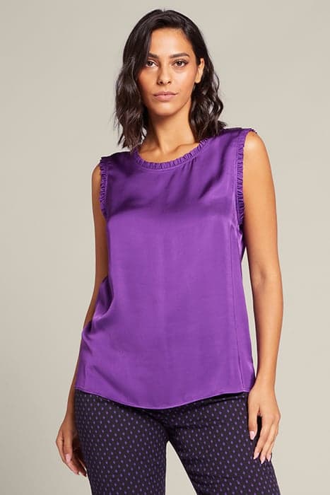 SATIN TOP VIOLET by Elena Mirò