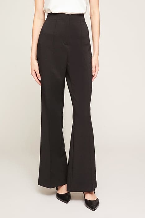 SOLID-COLOUR FORMAL PALAZZO TROUSERS BLACK by Motivi