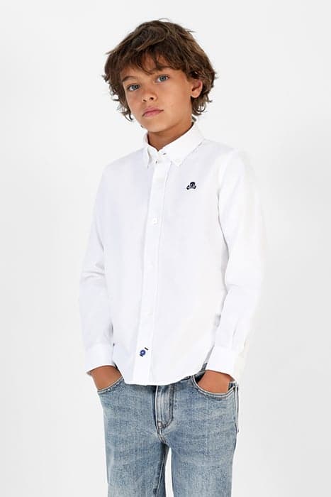 NOS BUTTON DOWN SHIRT KIDS WHITE by Scalpers