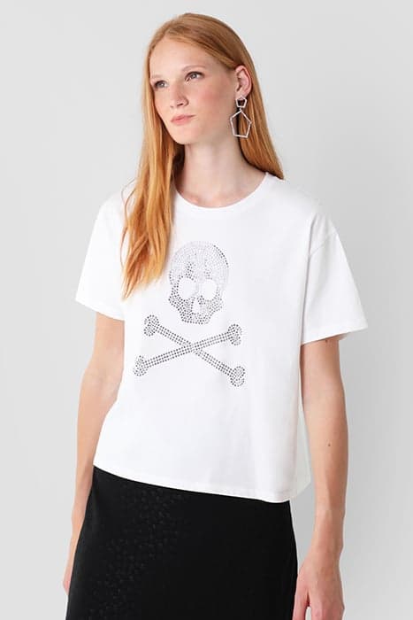 BIG SKULL T-SHIRT WHITE by Scalpers