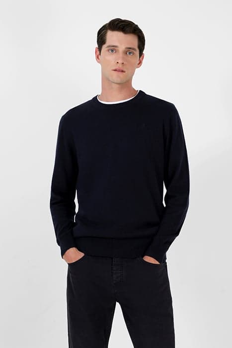 NOS BASIC ROUND NECK NAVY MELANGE by Scalpers