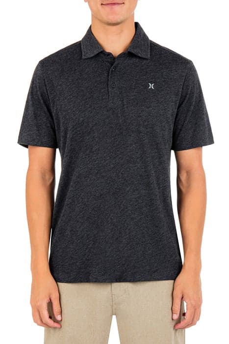 ACE VISTA POLO SHORT SLEEVE BLACK HEATHER by Hurley