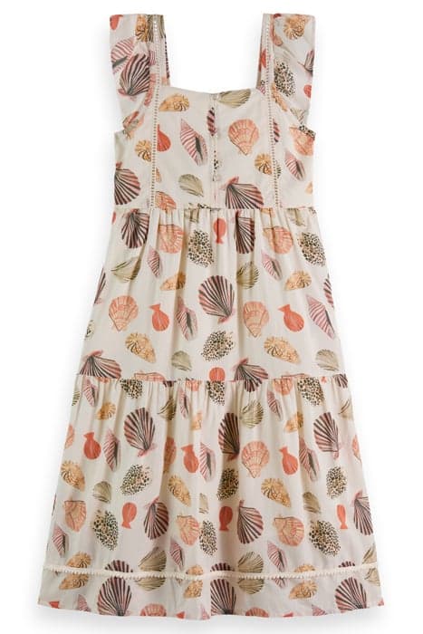 CROSS STRAP ALL-OVER PRINTED MAXI DRESS SHELLS by Scotch & Soda