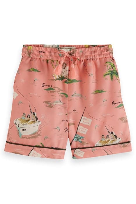 STRAIGHT LEG ALL-OVER PRINTED SHORTS SEASIDE ADVENTURES by Scotch & Soda