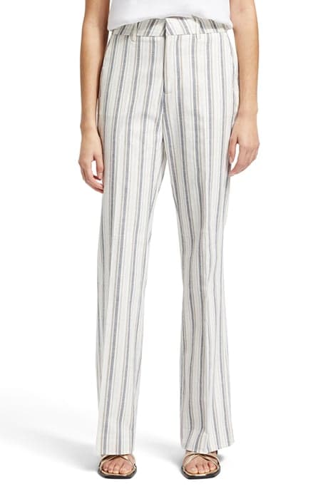 VIOLET LUREX LINEN BLEND PANT LUREX LINEN STRIPE by Scotch & Soda