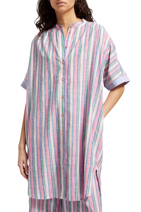 STRIPED OVERSIZED BEACH SHIRT DRESS BEACH STRIPE by Scotch & Soda