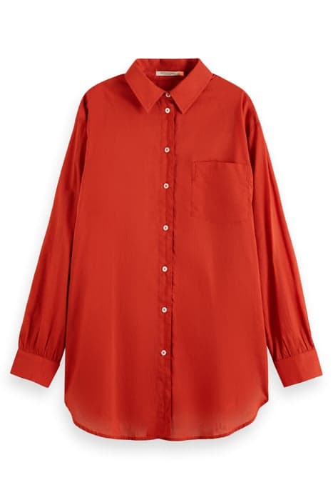 EXTRA OVERSIZED SHIRT RUSTIC CORAL by Scotch & Soda