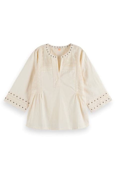 TOP WITH EYELET DETAILS SOFT ICE by Scotch & Soda