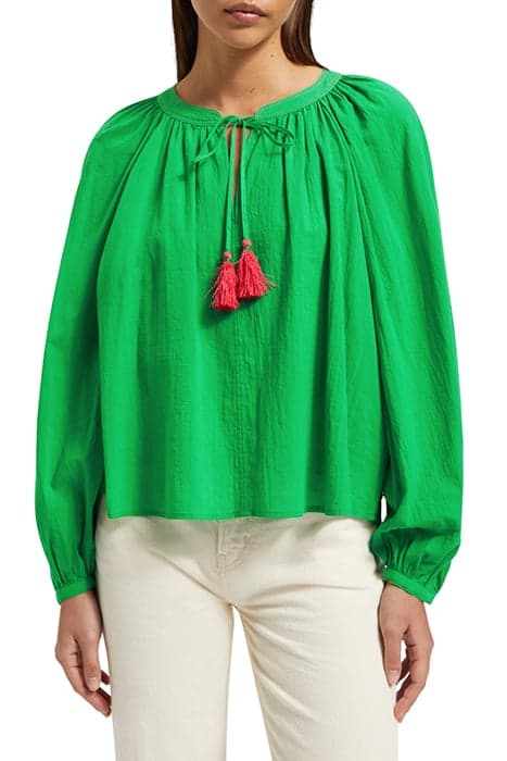 BALLOON SLEEVE TOP SCUBA GREEN by Scotch & Soda