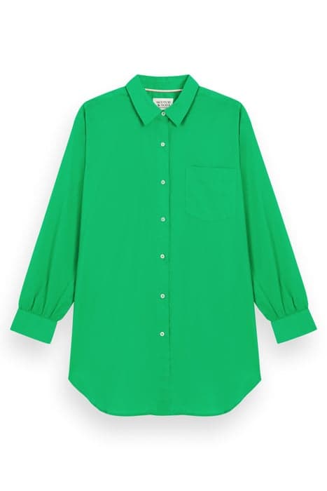 EXTRA OVERSIZED SHIRT SCUBA GREEN by Scotch & Soda