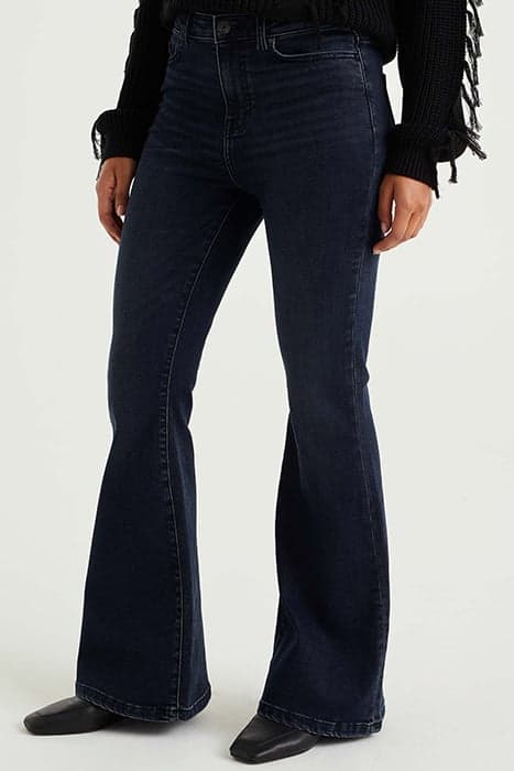 5-POCKET HIGH WAIST DARK BLUE by WE Fashion