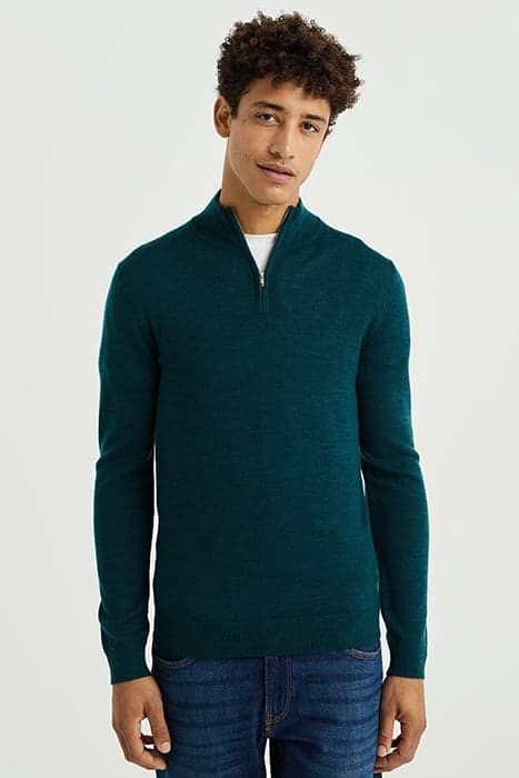 PULLOVER DARK GREEN by WE Fashion