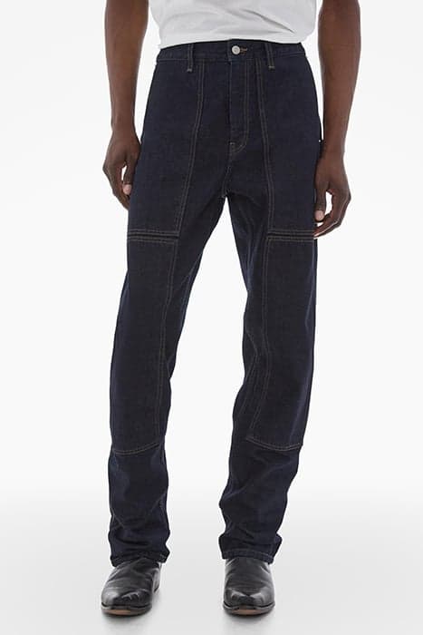 CARPENTER W LEG COTTON INDIGO RINSE by Helmut Lang