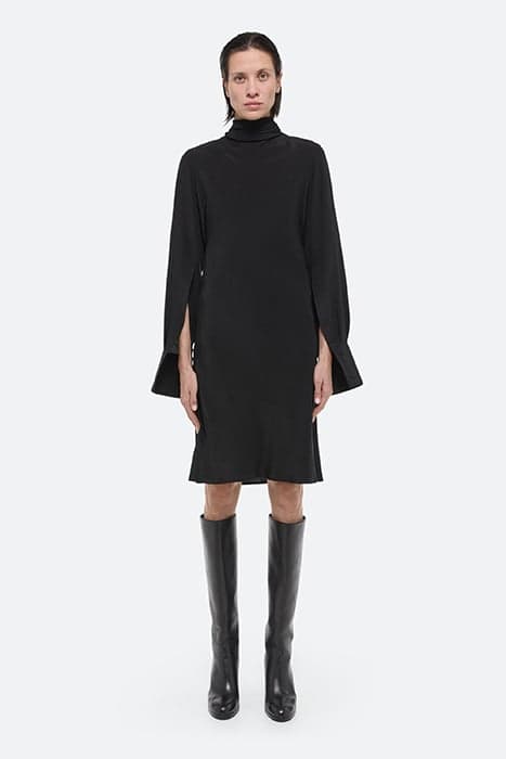 SCARF DRESS SILK BLACK by Helmut Lang