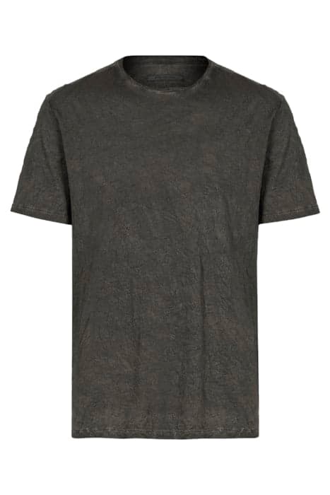 REGULAR FIT SS CREW WITH GARMENT DYE AND IRON GREY by John Varvatos