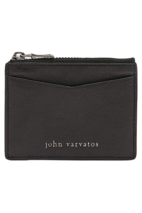 HERITAGE ZIP CARD CASE BLACK by John Varvatos