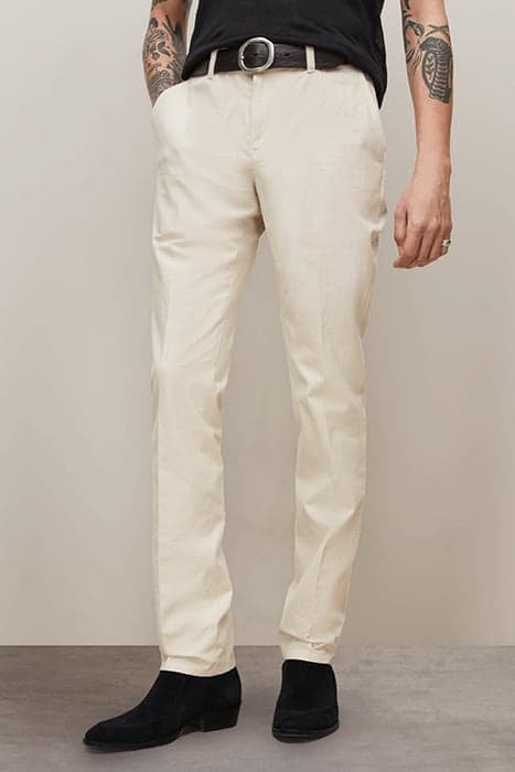 MOTOR CITY FIT - ZIP FLY LOW RISE SLIM F POWDER WHITE by John Varvatos