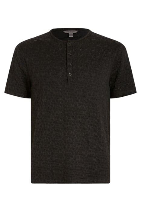 STANTON REGULAR FIT SS HENLEY WITH TEXTU BLACK by John Varvatos