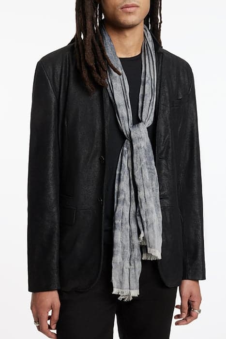 TONAL TIE-DYE LIKE JACQUARD SCARF INDIGO by John Varvatos