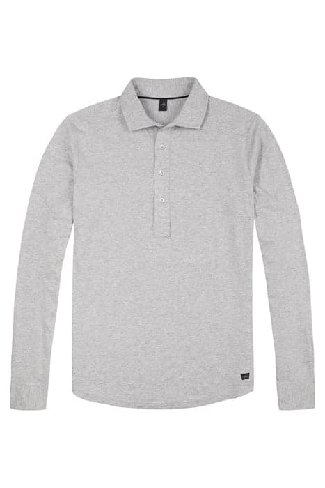 NORTON | TAILORED JERSEY POLOSHIRT LIGHT GREY MELANGE by WAHTS