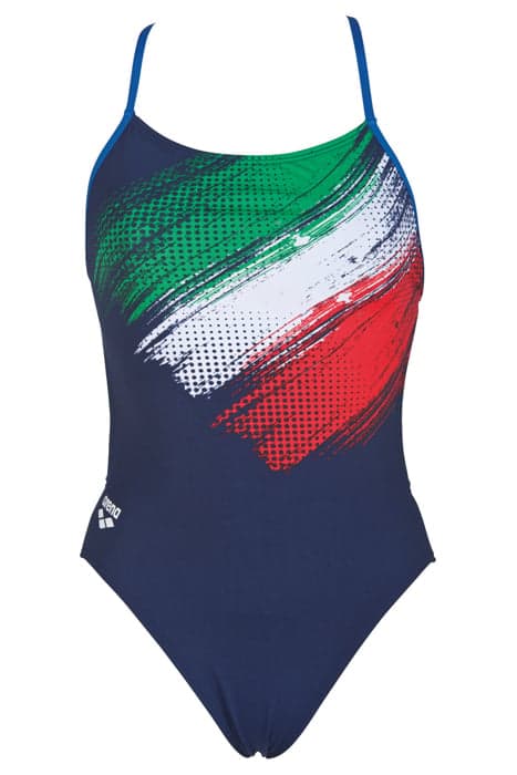 W ITALY FIN BOOSTER BACK ONE PIECE NAVY-ROYAL by Arena