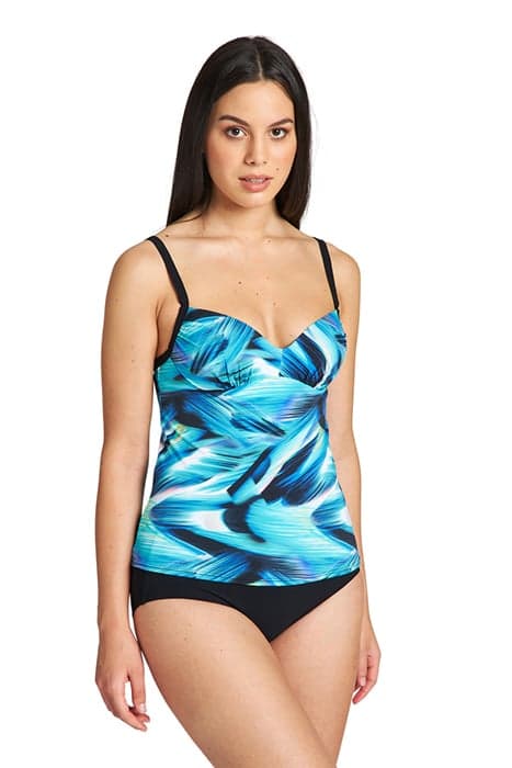 W FLAVIA TANKINI BLACK MULTI-BLACK by Arena