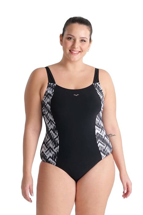 WOMEN'S BODYLIFT SWIMSUIT EMMA U BACK PL BLACK MULTI-BLACK by Arena