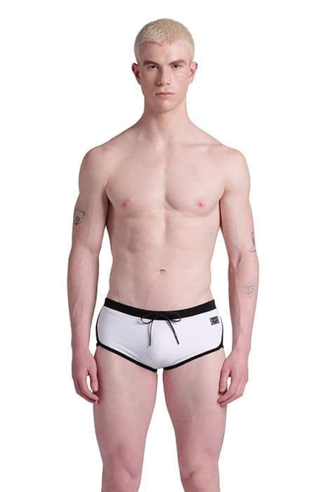 MEN'S ARENA CLASSIC SWIM LOW WAIST SHORT WHITE-BLACK by Arena