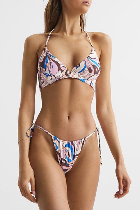 AUDRINNA-SWIRL PRINT BIKI MULTI by Reiss