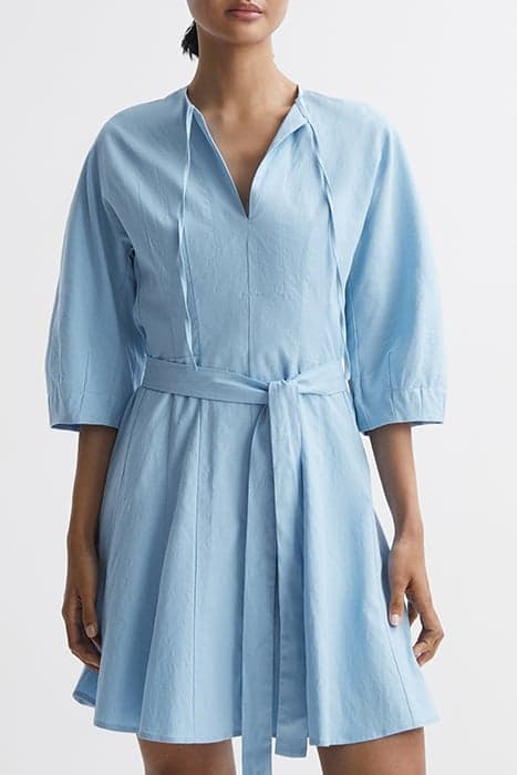 FREIDA-LS LINEN FLIPPY BLUE by Reiss