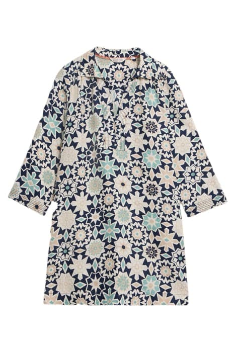 BLAIRE LINEN TUNIC NAVY PRINT by White Stuff