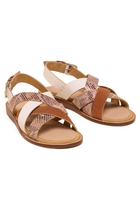 HOLLY LEATHER MINI WEDGE TAN MULTI by White Stuff