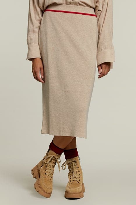 BEIGE MIDI SKIRT by River Woods