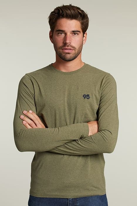 BASIC SLIM FIT T-SHIRT IN COTTAGE MIX by River Woods