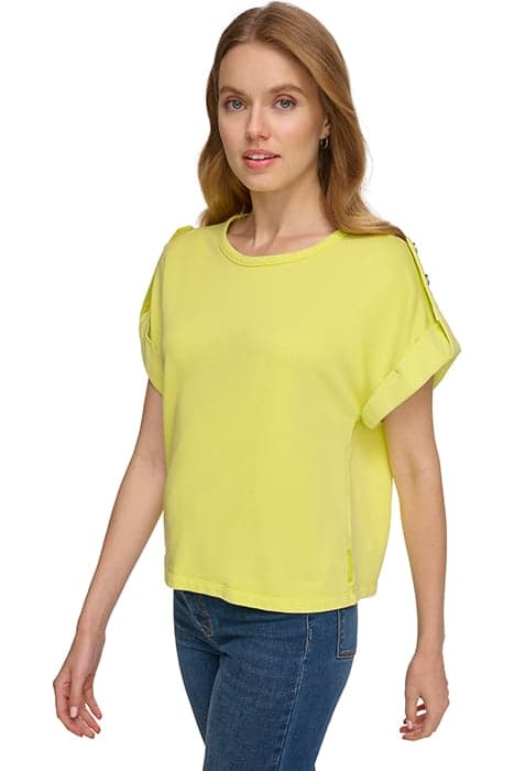 S/S ROLL SLV FRNCH T LIMONATA by DKNY