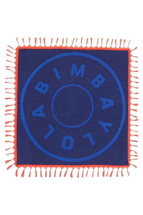 NAVY LOGO SILK SCARF by Bimba y Lola