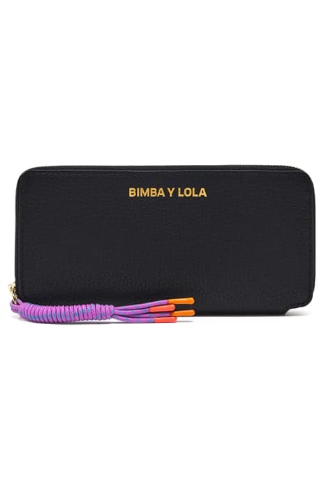 BLACK LEATHER WALLET by Bimba y Lola