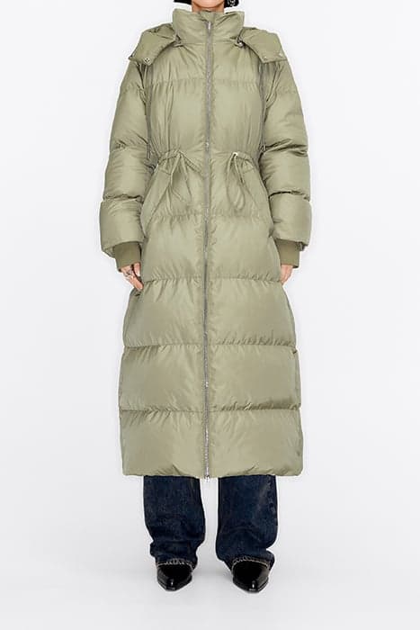 LONG POWDER GREEN DOWN PUFFER by Bimba y Lola