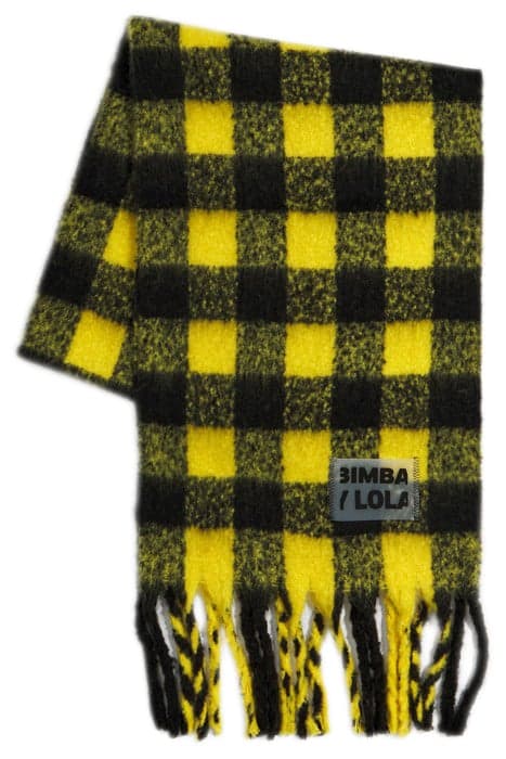 YELLOW CHECKED SCARF by Bimba y Lola