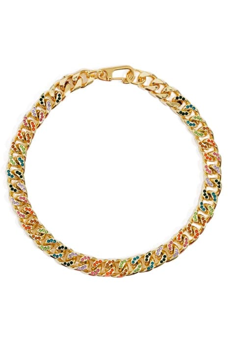 GOLD PLATED CRYSTALS CHAIN NECKLACE by Bimba y Lola