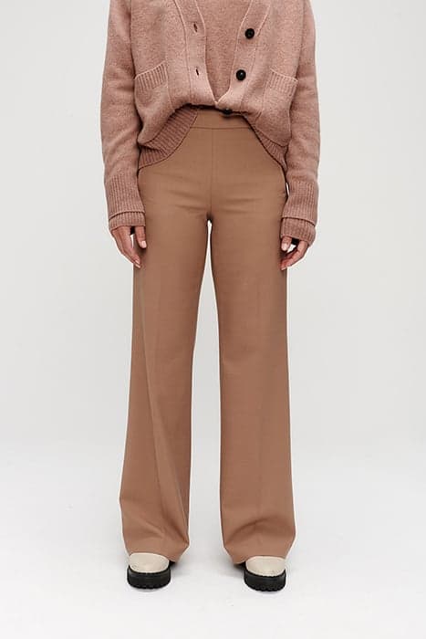 SADE WOOL PANTS CINDER ROSE by Zenggi