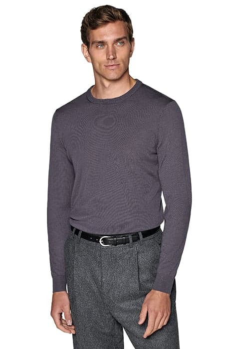 PURPLE MERINO CREWNECK by Suitsupply