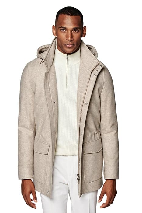 LIGHT BROWN PADDED PARKA by Suitsupply