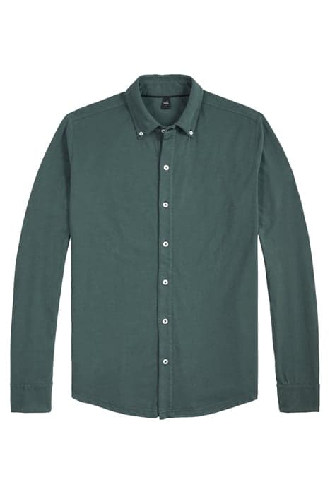 FLEMING | JERSEY BUTTON-DOWN SHIRT RACING GREEN by WAHTS